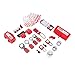 Hamwesh Lockout Tagout Kit, OSHA Compliant Universal Loto Safety Kit, with 10 Padlocks, 4 Hasps, Circuit Breaker Locks, and for Industrial and Mechanical Lockout Procedures