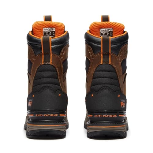 Timberland PRO Timberland PRO Men's Boondock Ultralight 8 Inch Composite Safety Toe Insulated Waterproof Industrial Work Boot, Medium Brown, 8 Medium