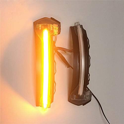 2Pcs LED Dynamic Turn Signal Light Side Rear Mirror Indicator Replacement for A-udi A3 S3 RS3 8V 2013-2019 (Black Shell)
