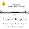 جهاز تنقية المياه Geekpure Whole House Water Filter بقوة 55 وات مع 3 فلاتر للأشعة فوق البنفسجية + 3 أكمام كوارتز - عبوة من 8 قطع
