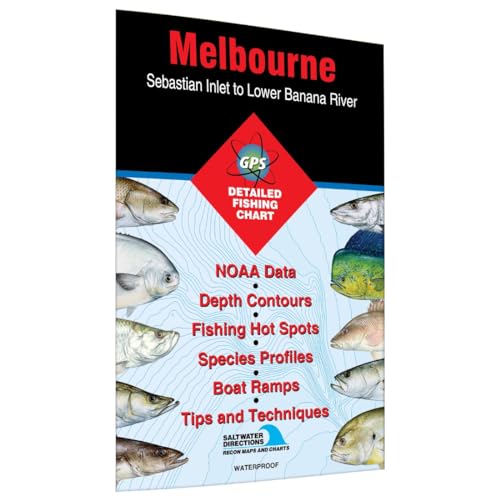 Melbourne Sebastian Inlet to Lower Banana River Fishing Map