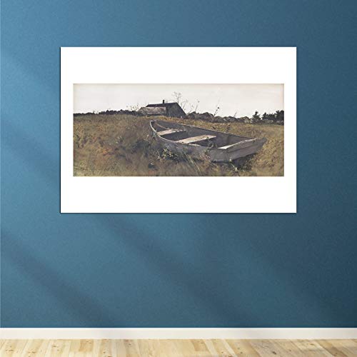 Impression d'art encadrée Andrew Wyeth Teel Island grand format mat - 4