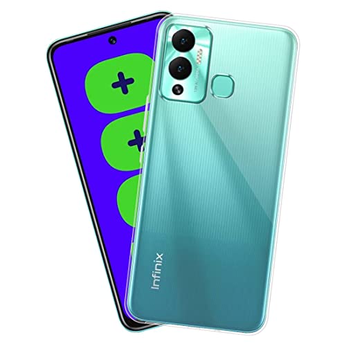 Image of Rubber Back Cover Compatible Model for Infinix HOT 12Play X6816C - Transparent