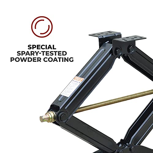Bastion Distribution Two New 24" Scissor Jacks with Crank Handle | 5000 lbs Capacity | 4-24â Height | Spray-Tested Powder Coated | BJ-5000MSJ24 - Image 4
