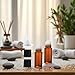 2Pcs 50ml Brown Glass Essential Oil Roller Bottles,Perfume Roller,Refillable Roll on Bottles Container Empty Deodorant Rollerball Beauty Personal Care Tools for Fragrance Cosmetics