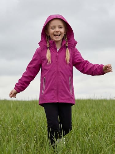 Image of SaphiRose Kids Waterproof Rain Jacket Mesh Lined with Removable Hood | Lightweight rain coat, windproof, breathable, school, camping, travel, outdoor play, boys and girls