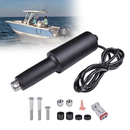Fuabator 15056-001 Boat Trim Tab Actuator 2.25 Stroke 12V 3/8 Compatible with Lenco 101 XD Series 3/8 mounting Hardware Powerful Actuator for Your Boats Trim Tabs Hydraulic Systems or Others