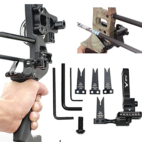 Sopoger Arrow Rest For Compound Bow - Archery Steel Adjustment Arrow Rest Right Hand With 3 Pcs Replacement Steel Blades #TOP4