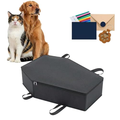 Pet Casket Dog Casket Casket for Dogs Burial Pet Burial Box Pet Burial Bag Dog Coffin Pet Caskets for Dogs Cat Coffin for a Gentle Goodbye Eco Friendly Dog Casket for Burial and Cremation(XS)