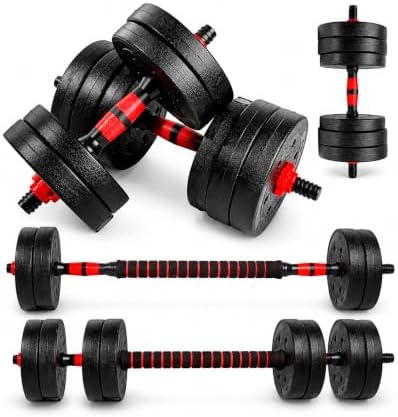 unycos - Juego de Mancuernas Ajustables con Discos Inte...