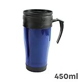 Travel Mug with Handle and Lid Hot & Cold Drinks Coffee Cup 400ml Leakproof Vacuum Flask Thermal Insulated Mugs Perfect for Gym Home Travel School & Office - Image 3