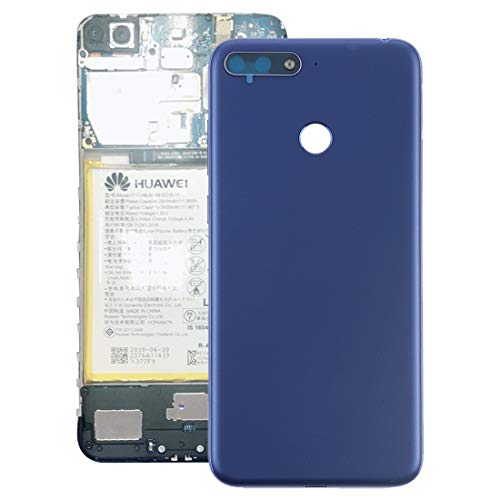 Couverture arrière pour Huawei Y6 2018 bleue avec touches latérales de remplacement