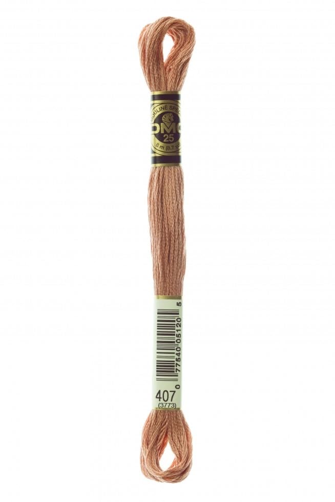 Image of DMC Stranded Cotton Embroidery Thread 407 - per skein
