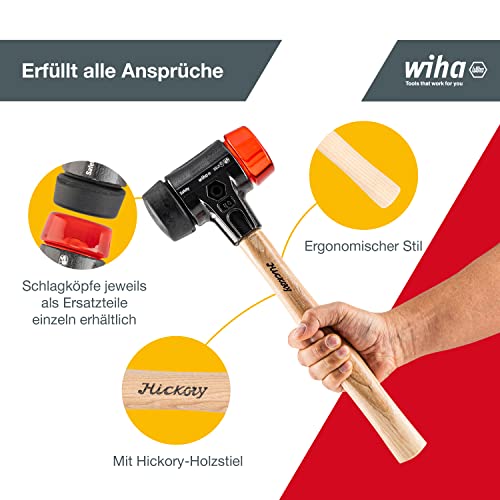 Pflasterhammer Wiha Schonhammer Safety mit mittelweichem und hartem Kopf