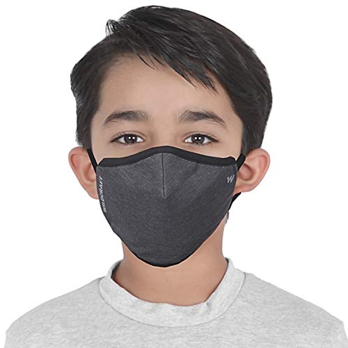 WILDCRAFT SUPERMASK W95 Plus Reusable Outdoor Respirator with neckband for Kids(Small) (PACK OF 3, GRINDLE : GRY_DARK) (B08BWTWLNV) Amazon Price History, Amazon Price Tracker