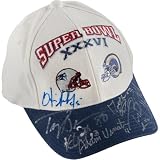 Tom Brady 2001 New England Patriots Super Bowls Champs Team Signed Hat Beckett - Autographed NFL Hats