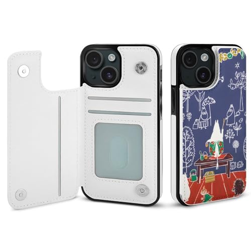 For iPhone 13mini �Ή� �P�[�X �蒠�^ ���[�~�� �_�u���{�^���^ ���u���@�\ ���z�^ �v���~�A�����U�[�E�H���b�g�P�[�X, �}�O�l�b�g�� ���G��ǂ� �������U�[ �_�炩��tpu�P�[�X �J�[�h���[ ���^ �y�� 360�x�ی� ##-B97SPL