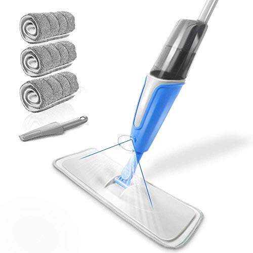 Spray Mop Balai Serpillère Balai Lave Sol avec Vaporisateur Intégré Balai Magique Pulvérisateur-Capacité de 220ml Masthome