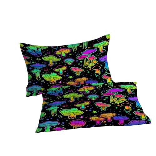 Housse de couette plantes et fleurs 260x220 imprimé microfibre super king