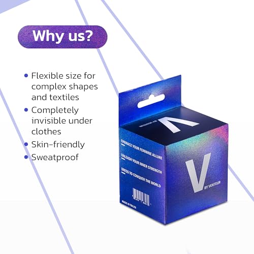 VENTEUR Boob Tape 4 Inches wide. Boobytape for breast lift. Water proof boobtape kit Includes Nipple Covers. 2025 Upgraded Breast Tape Gift for Women Beige3