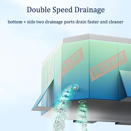 Piscine pliable baignoire PVC portable rétractable animaux 2.1m