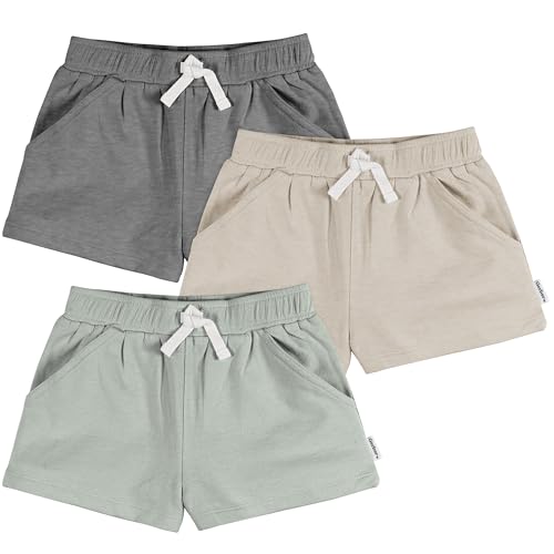 Image of Gerber Baby-Girls 3-Pack Knit Shorts