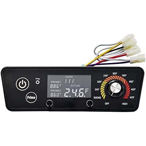 Digital Thermostat Kit Control Board Replacement Parts Compatible with Pit Boss Wood Grills, with W/LCD Display Cover