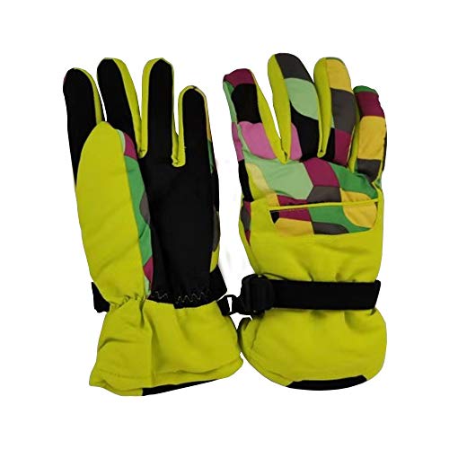 Zedelmaier Winddicht Wasserdicht Winterhandschuhe Damen Sporthandschuhe Herren Skihandschuhe Geeignet zum Radfahren, Skifahren, Wandern im Freien(Gelb) Cover
