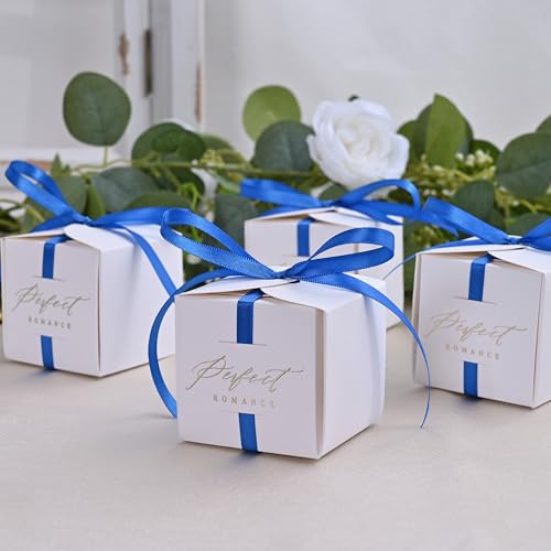 Image of Double Face Royal Blue Satin Ribbon 1 /4 inch X 50 Yards Polyester Royal Blue Ribbon for Gift Wrapping Very Suitable for Weddings Party Hair Bow Invitation Decorations and More