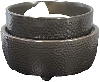 Electric 2-in-1 Black Textured Candle Warmer - Melts Scented Fragrances Wax Tart Cubes