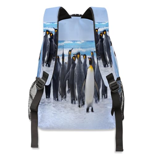 Sac à dos école et randonnée pingouin grand format pour ordinateur