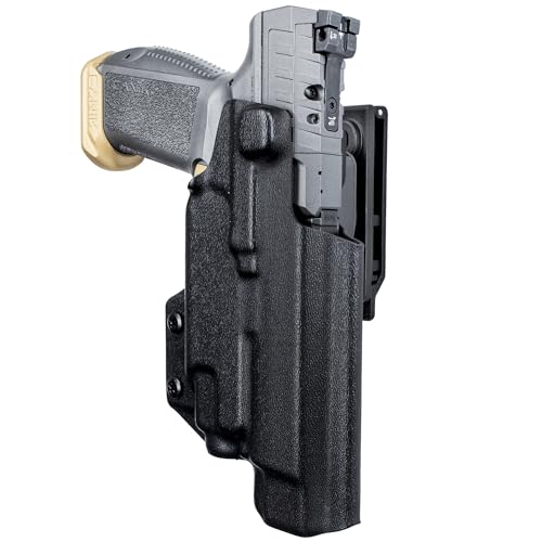 OWB Quick Release IDPA Holster fits Canik SFX Rival w/ TLR7/TLR8 (Right-Hand Draw, Black)