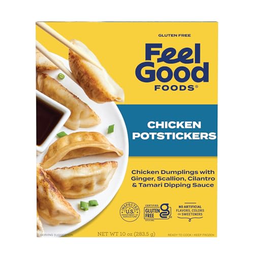 Feel Good Foods Chicken Dumplings 10oz Frozen Potstickers with Tamari