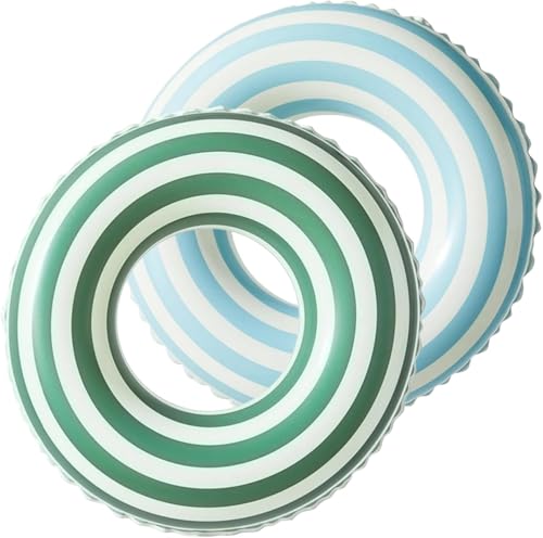 Anneau de Natation Gonflable Adulte, Anneau de Natation Bouée, Anneau de Natation Adulte, Décoration pour Fête de Piscine Plage Partie Jeux Vacances (Vert +...