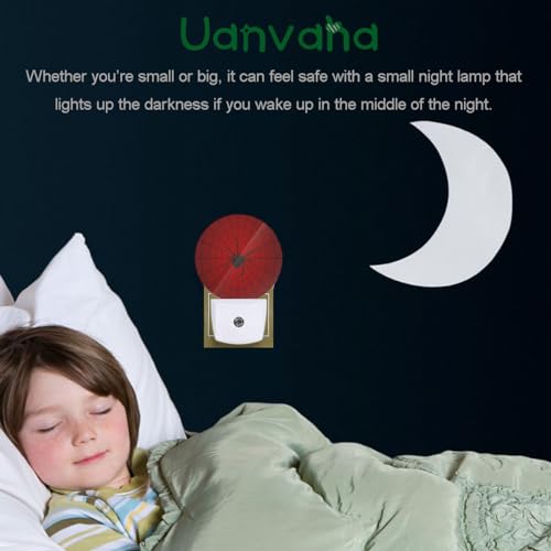Image of Red Spider Web Night Lights Plug into Wall Hero Theme Spider Night Light Lamp Auto on /Off for Son Boys Men Boyfriends Halloween Birthday Father's Day Gift