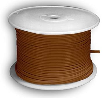 Electrical Lamp Cord in Bulk, 250Ft. Spool of Brown SPT-1 Wire