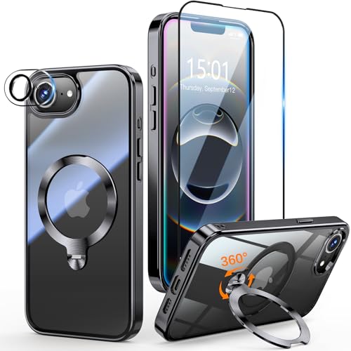 Coque iPhone 17e MagSafe avec support rotatif protection intégrale