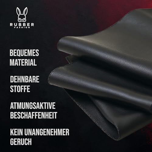 Rubberfashion Wetlook kurzer Minirock - Mini Skirt - Skirts for Women - Rock Mini kurz - Outfit Damen für Festival Party Rave und Halloween
