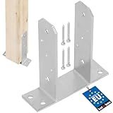 ✔️ RÉSISTANCE – Le support de poteau KOTARBAU se distingue par sa haute qualité. Le choix des matériaux à partir desquels il est fabriqué assure une longue durée de vie du pied poteau a visser. Le support de poteau est adapté pour une utilisation en extérieur. L'utilisation de technologies les plus récentes et de matières premières de haute qualité à partir desquelles l'ancre de poteau est fabriquée, les protège de la corrosion causée par la pluie ou la neige.