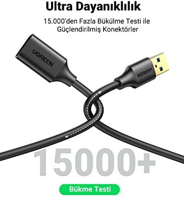 UGREEN USB 3.0 A Uzatma Kablosu Kart Okuyucu, Klavye, Yazıcı, Tarayıcı, Kamera vb. (3M) - Görsel 5