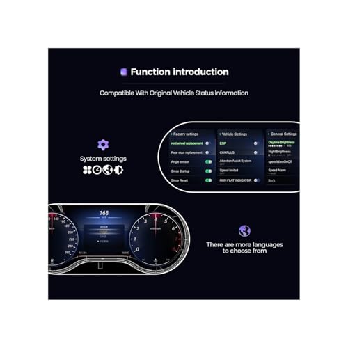 Elimine fallos analógicos con el panel de instrumentos digital LCD para Benz ML GL W164 6