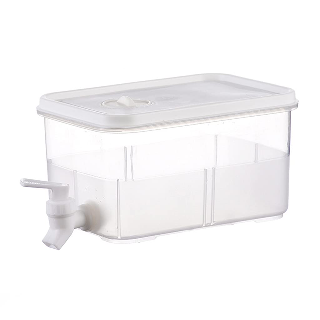 NEWFT Practical Creative Beverage Dispenser Long and Narrow Occupy Little Space 2 Capacity to Choose Contain Lid Easy to O Beverage Container for Refrigerator Parties