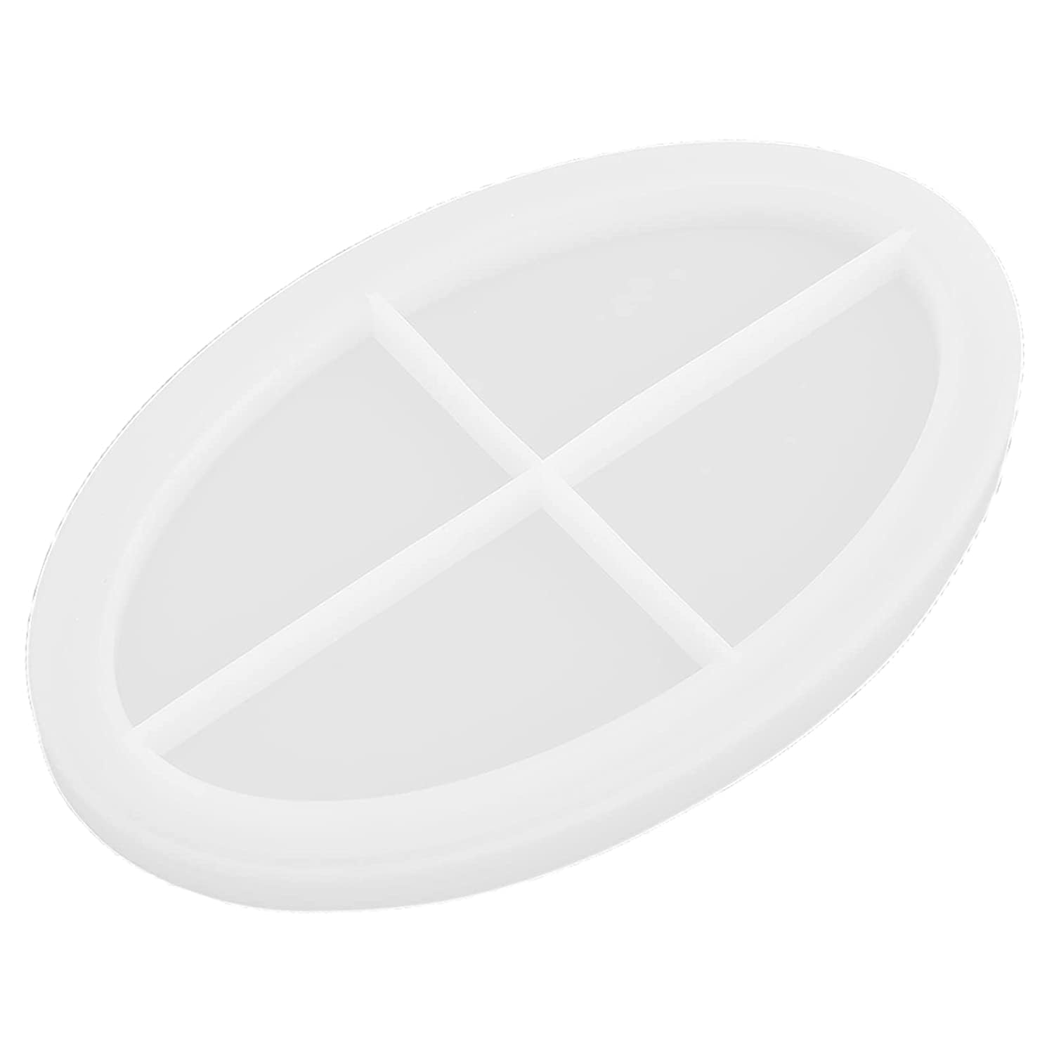 EnaMeena 1 Pack Silicone molds for Creating a 12-inch Oval Trinket Border Tray, Perfect for epoxy Resin Casting. Ideal for Home Decor, Dining Areas, DIY Projects, Gifting, and Art Crafts. 4