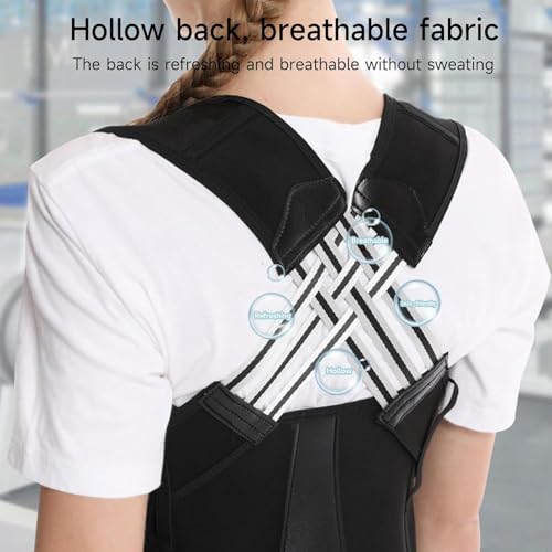 Image of ZEDAN Neoprene Posture Corrector Belt for Men & Women | Adjustable Shoulder & Back Support Strap | Clavicle Support Brace | Helps Encourage Upright Posture | Lightweight Upper Back Support | Universal Size Belt