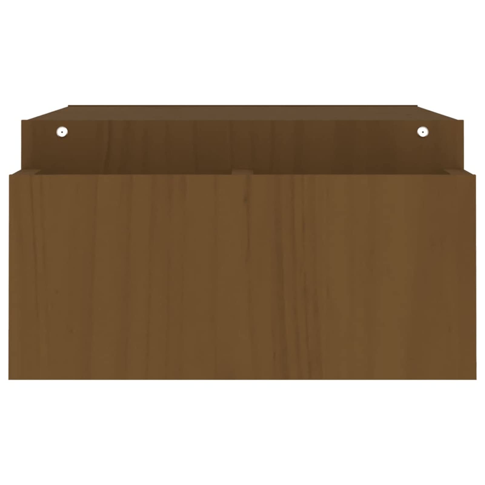 Homgoday Support d'écran en bois massif pin marron miel 100 x 27,5 x 15 cm