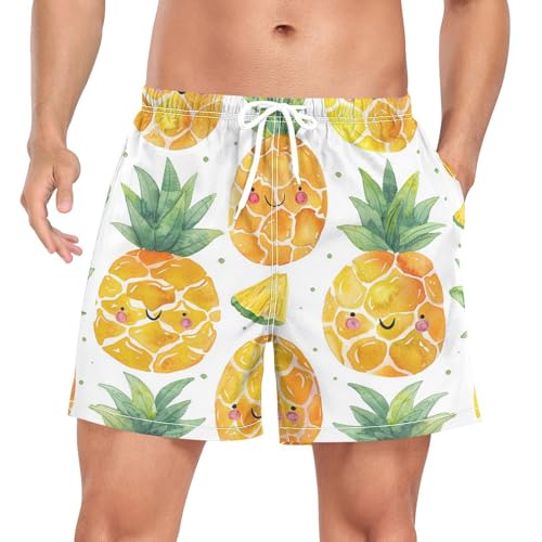 Short de bain homme jaune séchage rapide pour éviter les irritations de plage