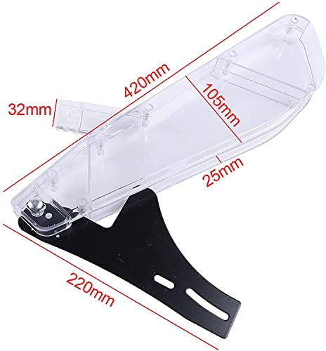 Stand Table Saw Protective Cover-Table Saw Protective Covers-Table Saw Dust Cover-Table Saw Blade Guard-Anti Dust Case Clear Plastic Guard For 6-12 Inch Saw (R-Shaped Universal 6-10In) #TOP1