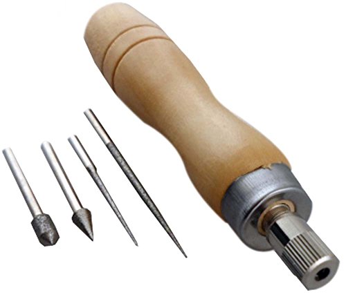 Kit de 5 herramientas para artesanía con mango de madera miniatura 5