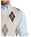 True Rock Men's Fashion V-Neck Sweater Vest Solid Colors and Argyle