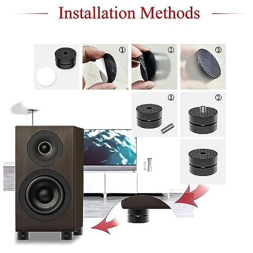Pied d'isolation caisson de basses IF4023B contre les vibrations et résonances